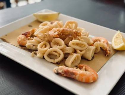 Squids and Shrimps Mix Fried